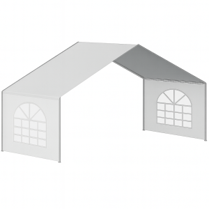 Extension module SEMI-PRO 6x2m including sides and canopy