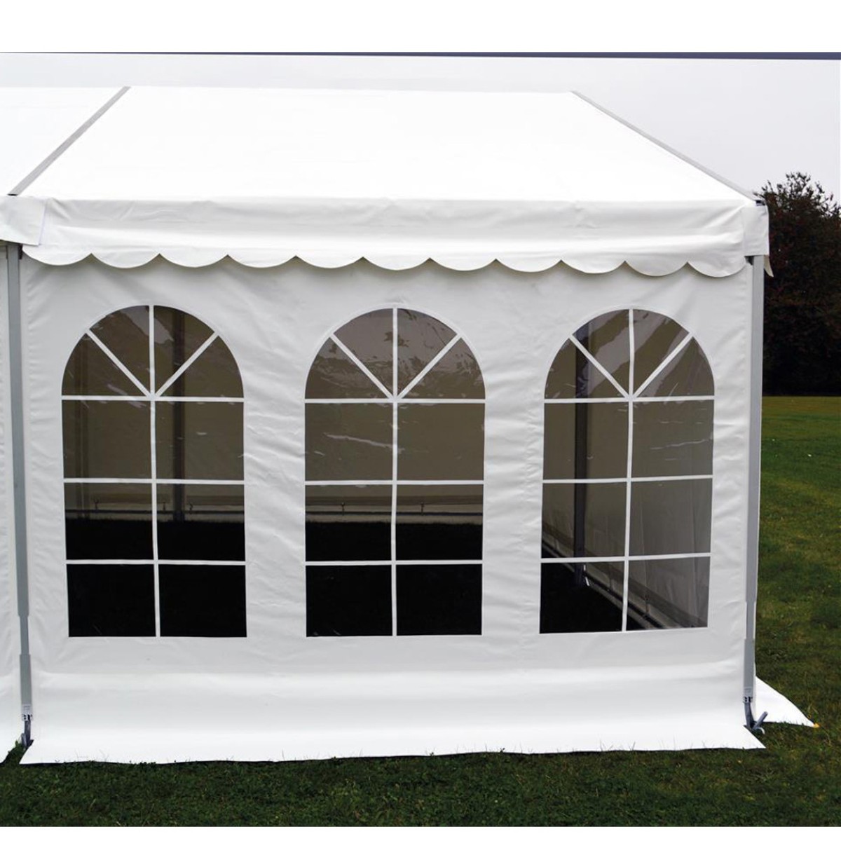 Side 2.2m - lightning/wind, white PVC