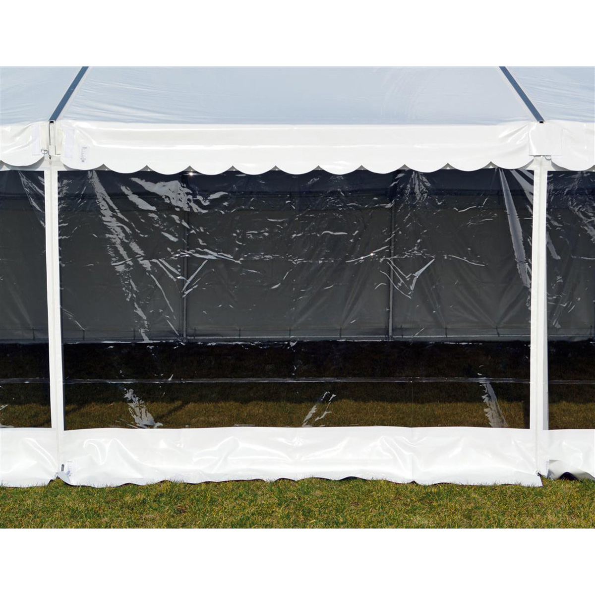 Side 2.2m white - lightning - panorama, white PVC