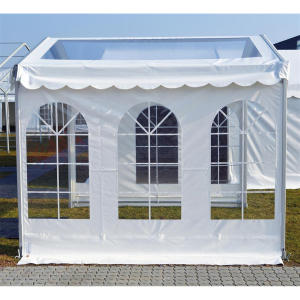 Canopy panorama 12 meters white PVC