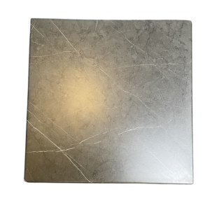 Gray marble look table top square