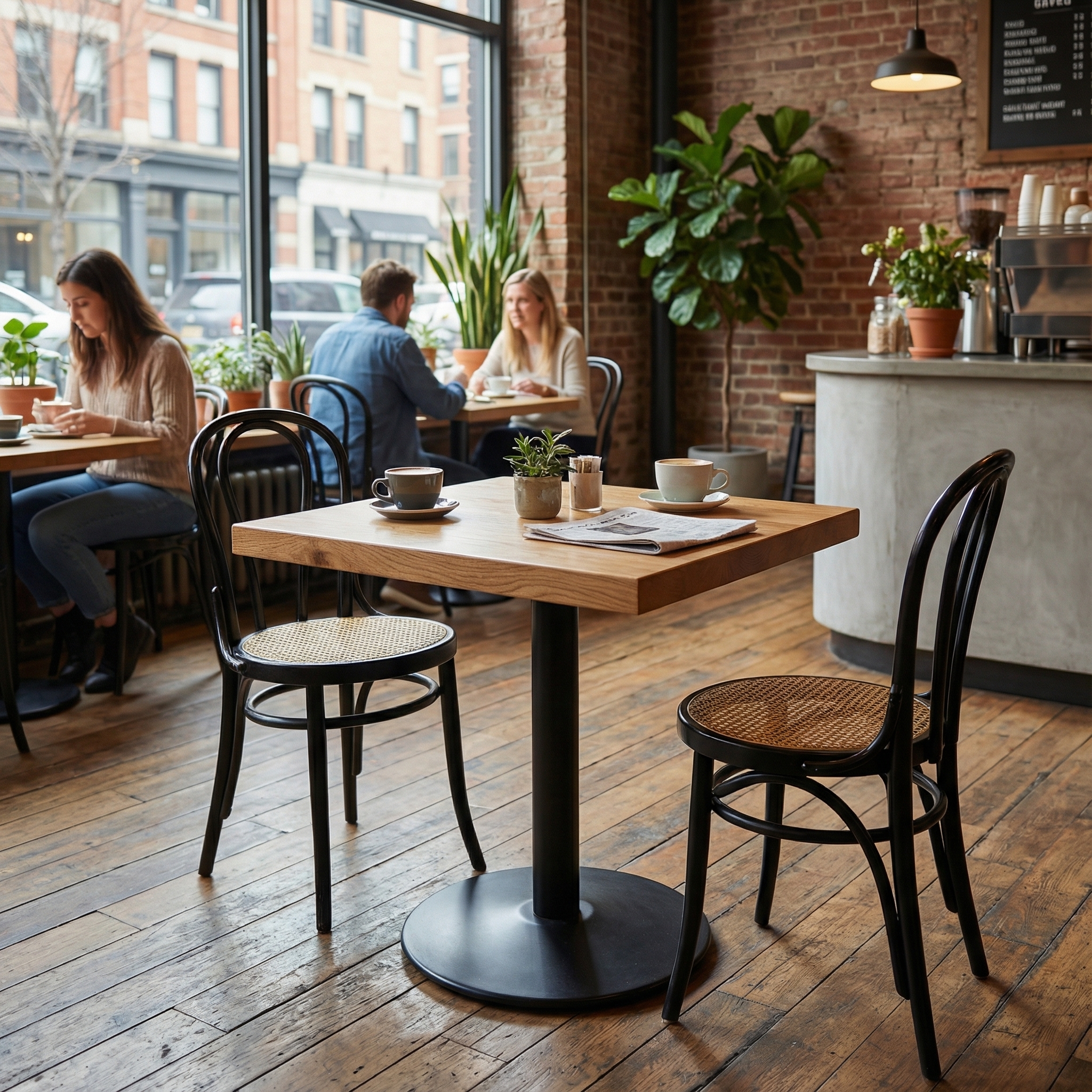 Bordplade massivt Eg 38mm, natur olieret