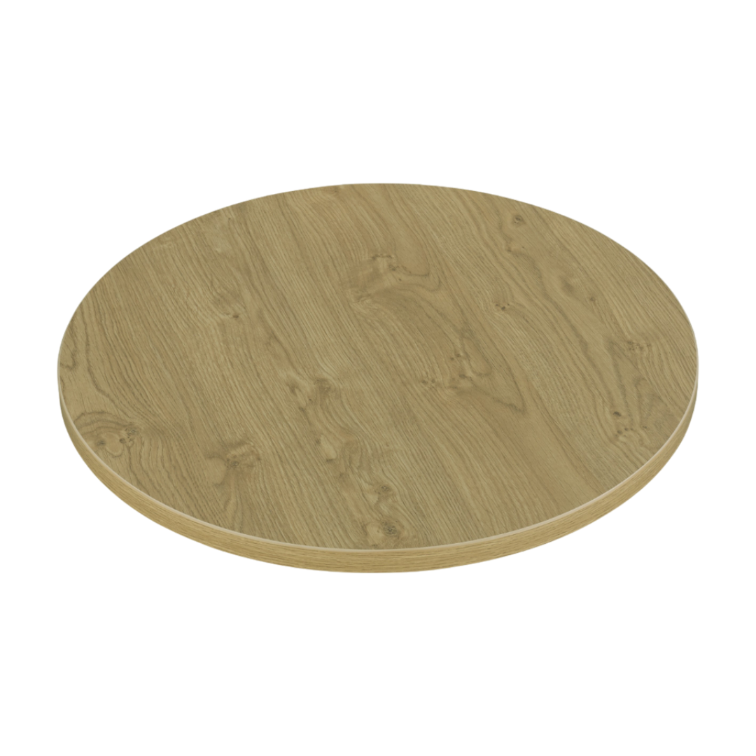 Cognac Oak bordplade rund Lamidur