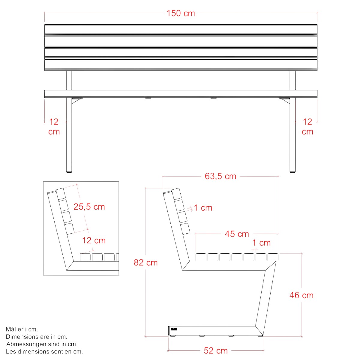 Relax bench ThermoWood®