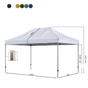Standup Tent Complete 3x4.5m Premium Plus