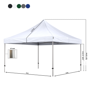 Standup tent Complete 4x4m HEXA Heavy Duty
