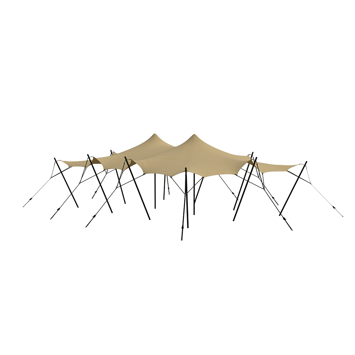 Stretch tent 6x9m -SAND - Complete