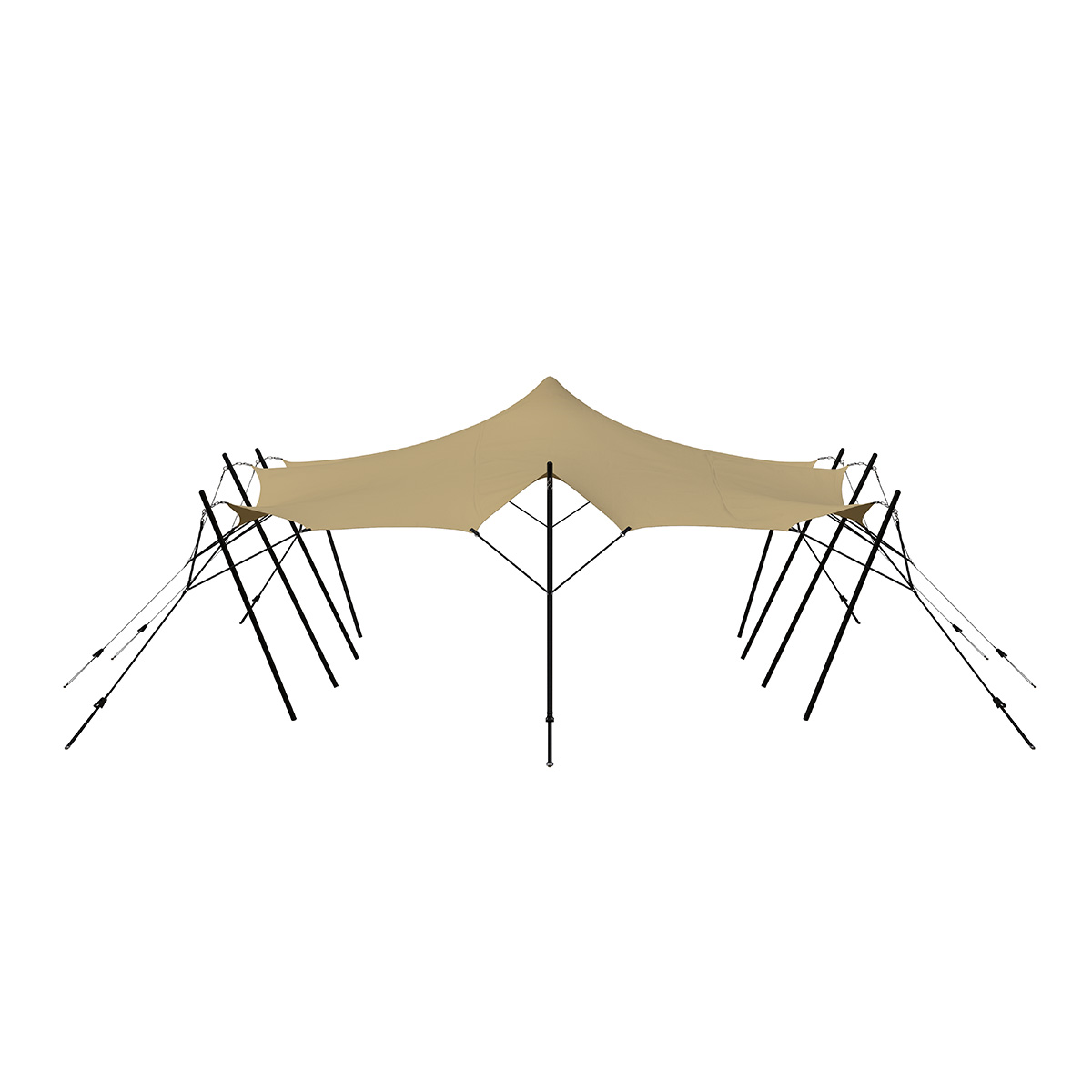 Stretch tent 6x9m -SAND - Complete