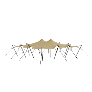 Stretch tent 9x12m - SAND - Complete