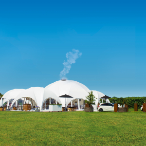 BUBBLE Hexadome M - complete with canopy, white