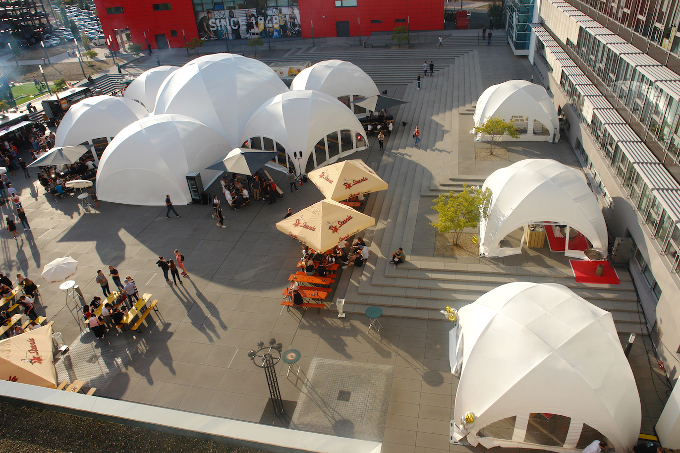 BUBBLE Hexadome L - complete with canopy, White