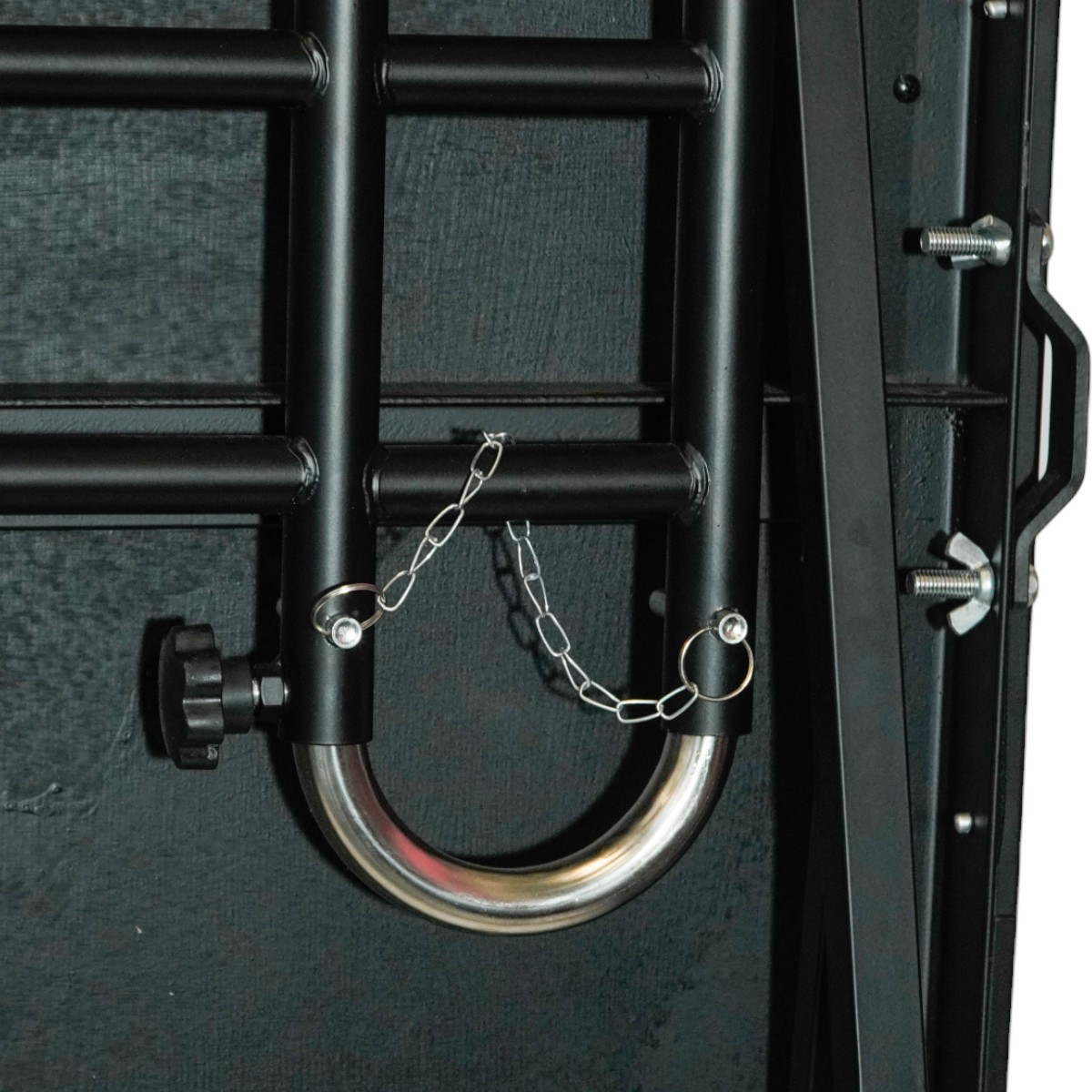 Z-Stage foldable stage on wheels, black carpet