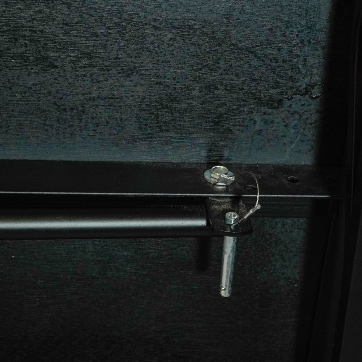 Z-Stage foldable stage on wheels, black carpet