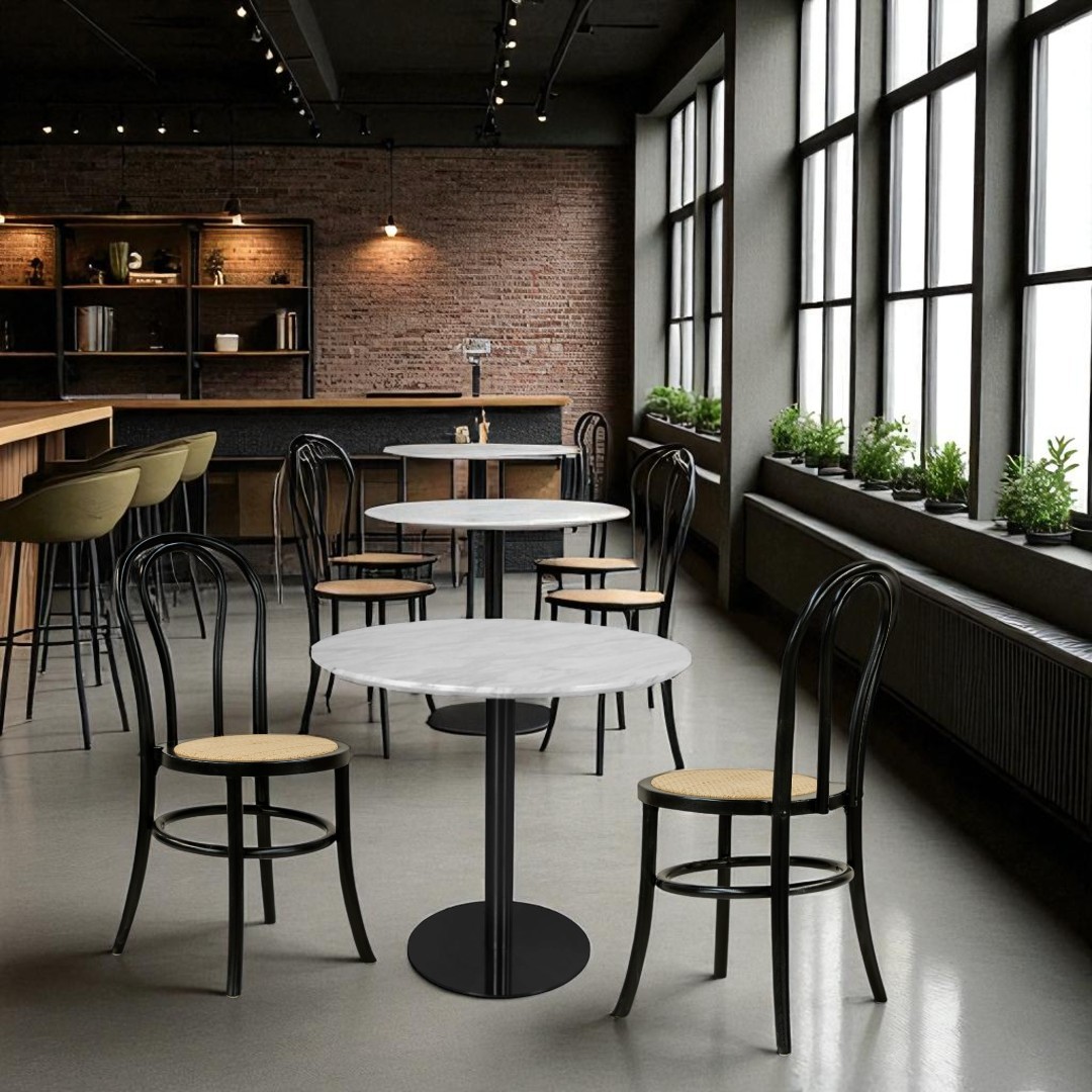 Vienna chair with woven seat