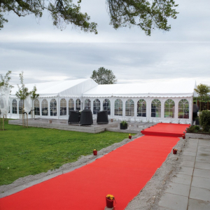 Exhibition carpet rip/foam red carpet 1.33x35m
