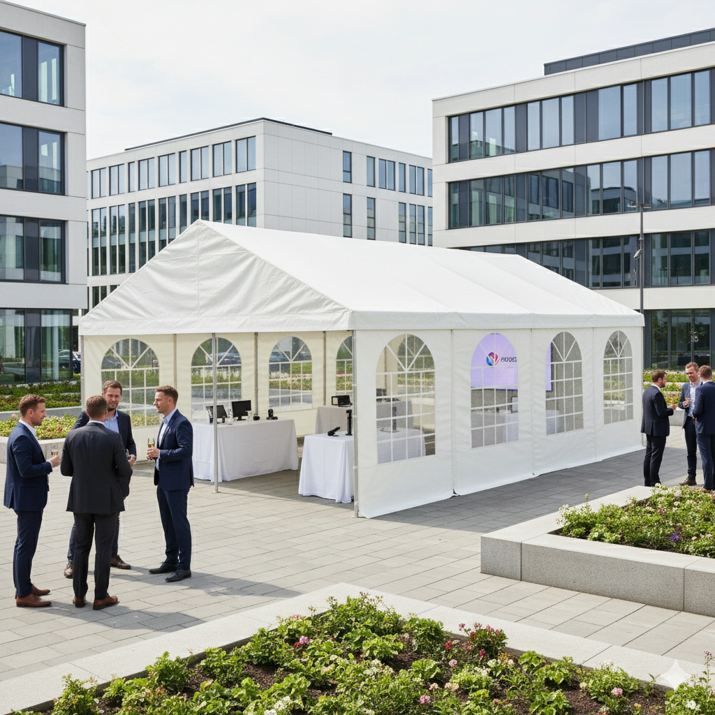 Extension module SEMI-PRO 6x2m including sides and canopy