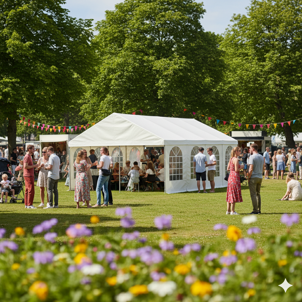 Extension module SEMI-PRO 6x2m including sides and canopy