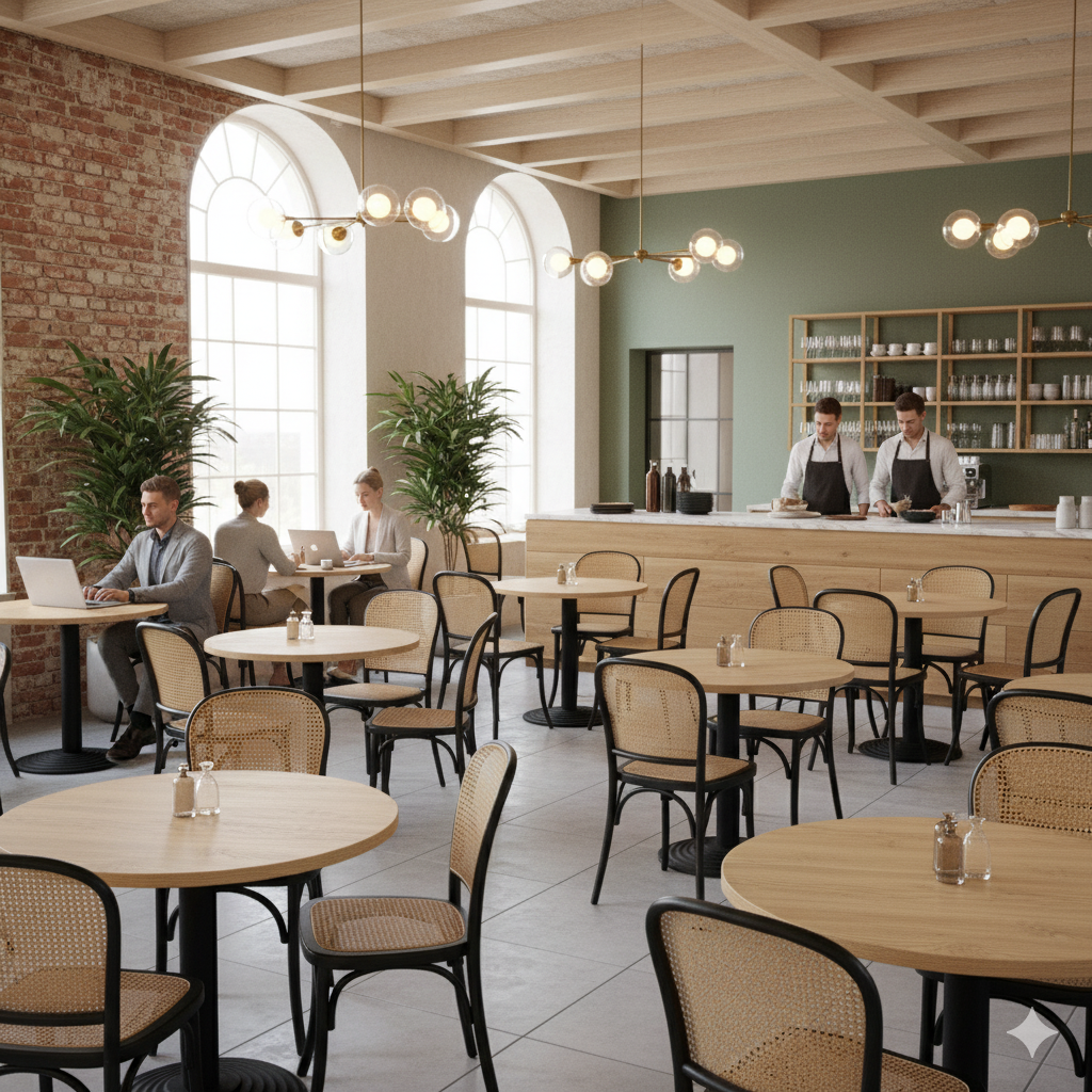 Cognac Oak bordplade rund Lamidur