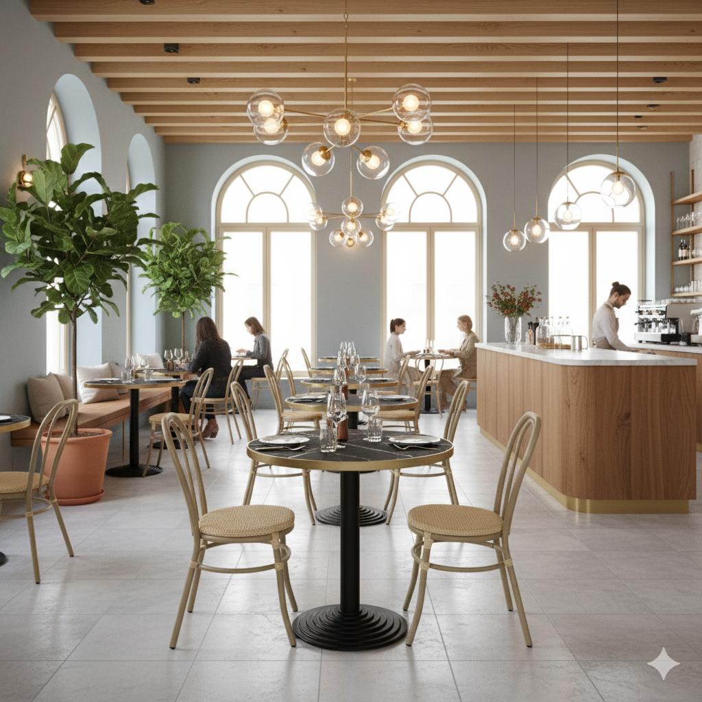 Black Pietro Grigio bordplade rund Lamidur