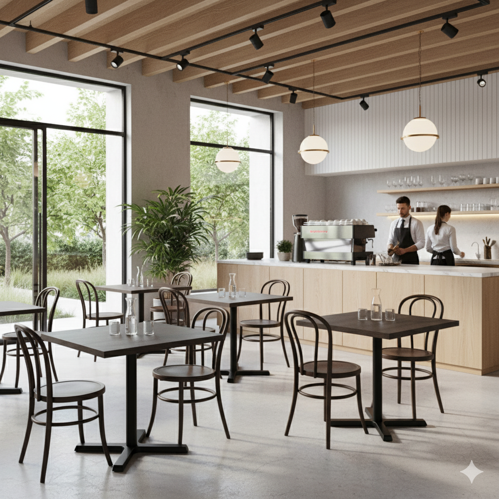 Dark Oak bordplade firkantet DuroLight