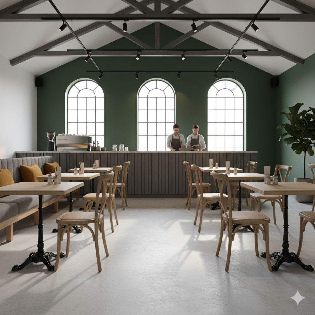 Sawcut Oak bordplade firkantet DuroLight