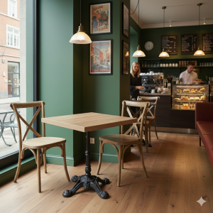 Sawcut Oak bordplade firkantet Lamidur