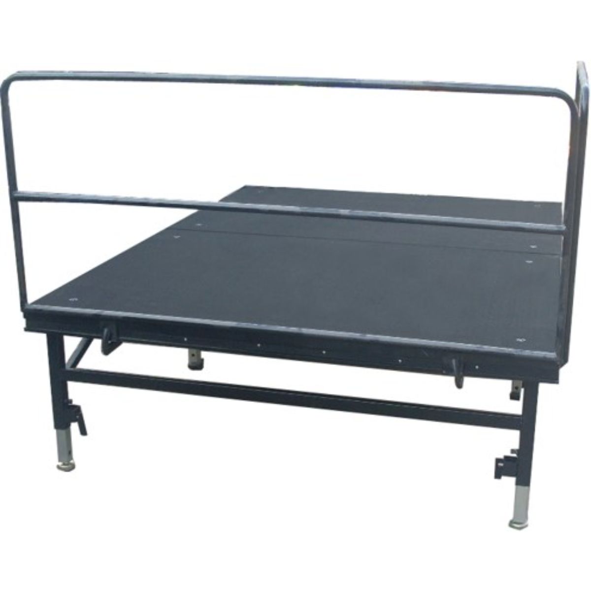 Railings for foldable stage