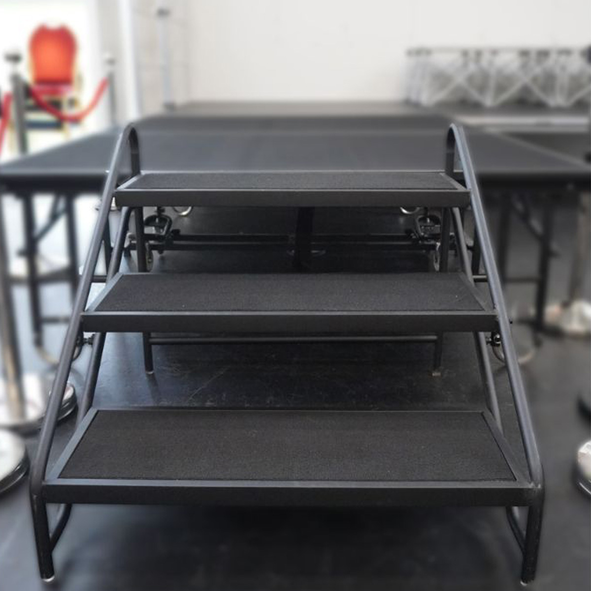 Stairs with 3 steps for foldable stage