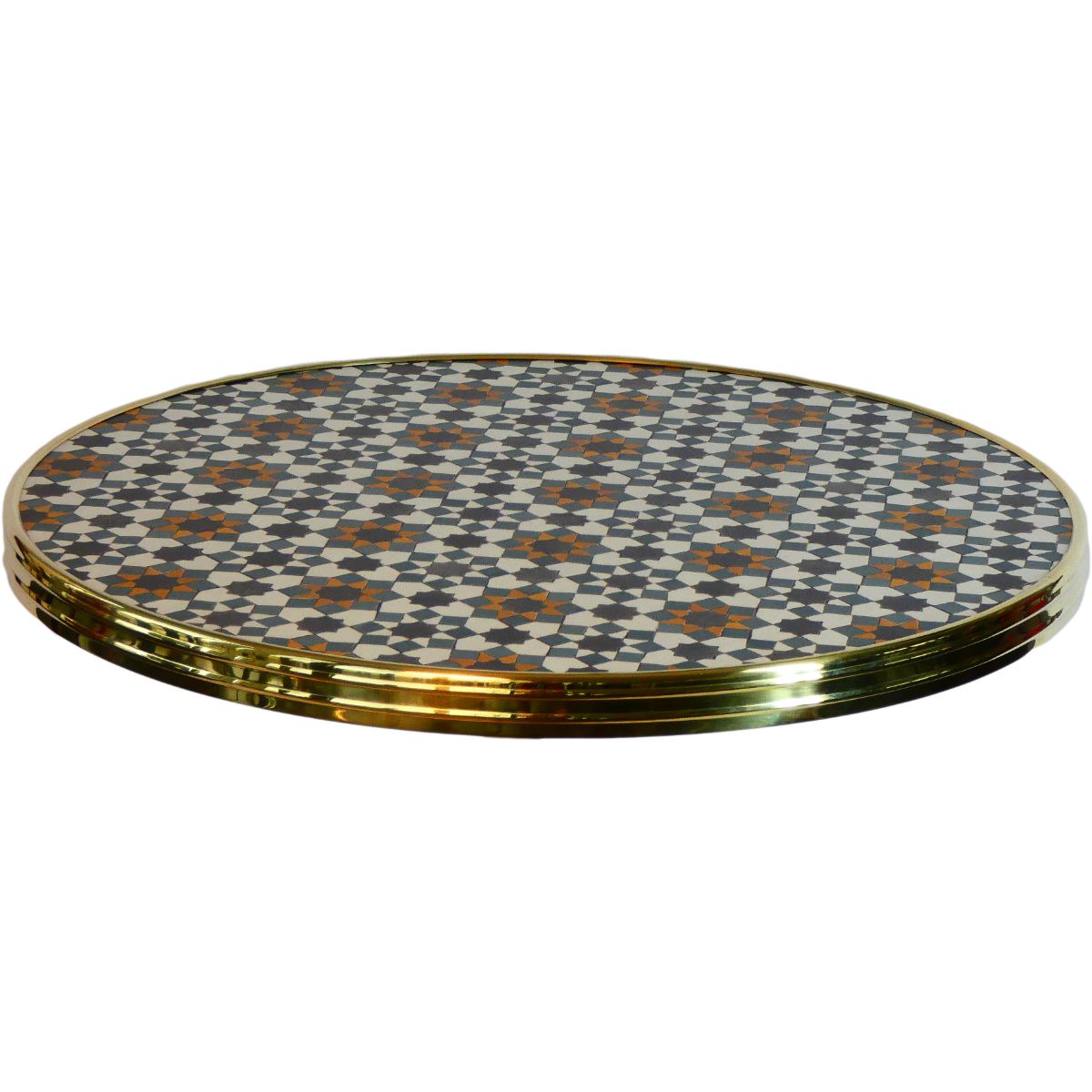 WERZALIT - Bistro exclusive with brass edge Ø70