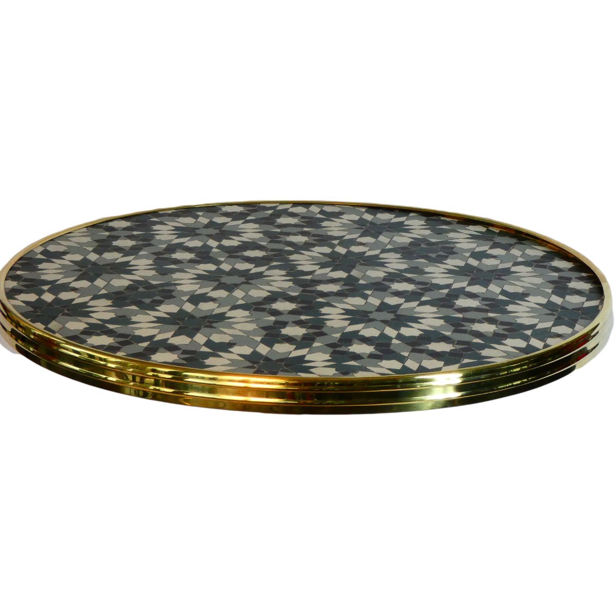 WERZALIT - Bistro exclusive with brass edge Ø70