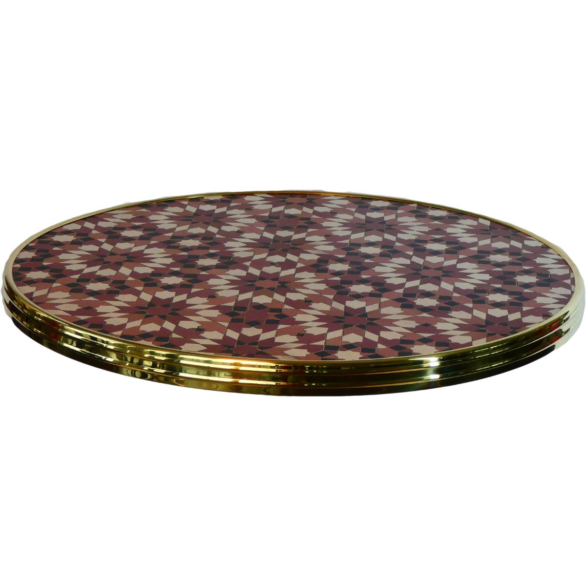 WERZALIT - Bistro exclusive with brass edge Ø70