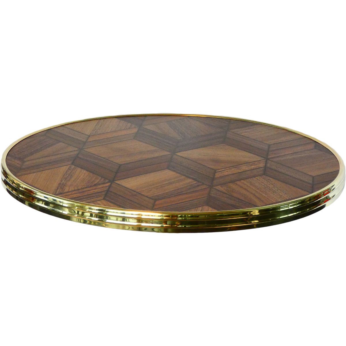 WERZALIT - Bistro exclusive with brass edge Ø70