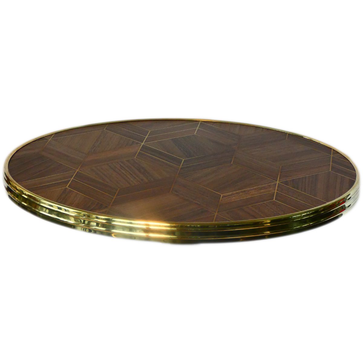 WERZALIT - Bistro exclusive with brass edge Ø70