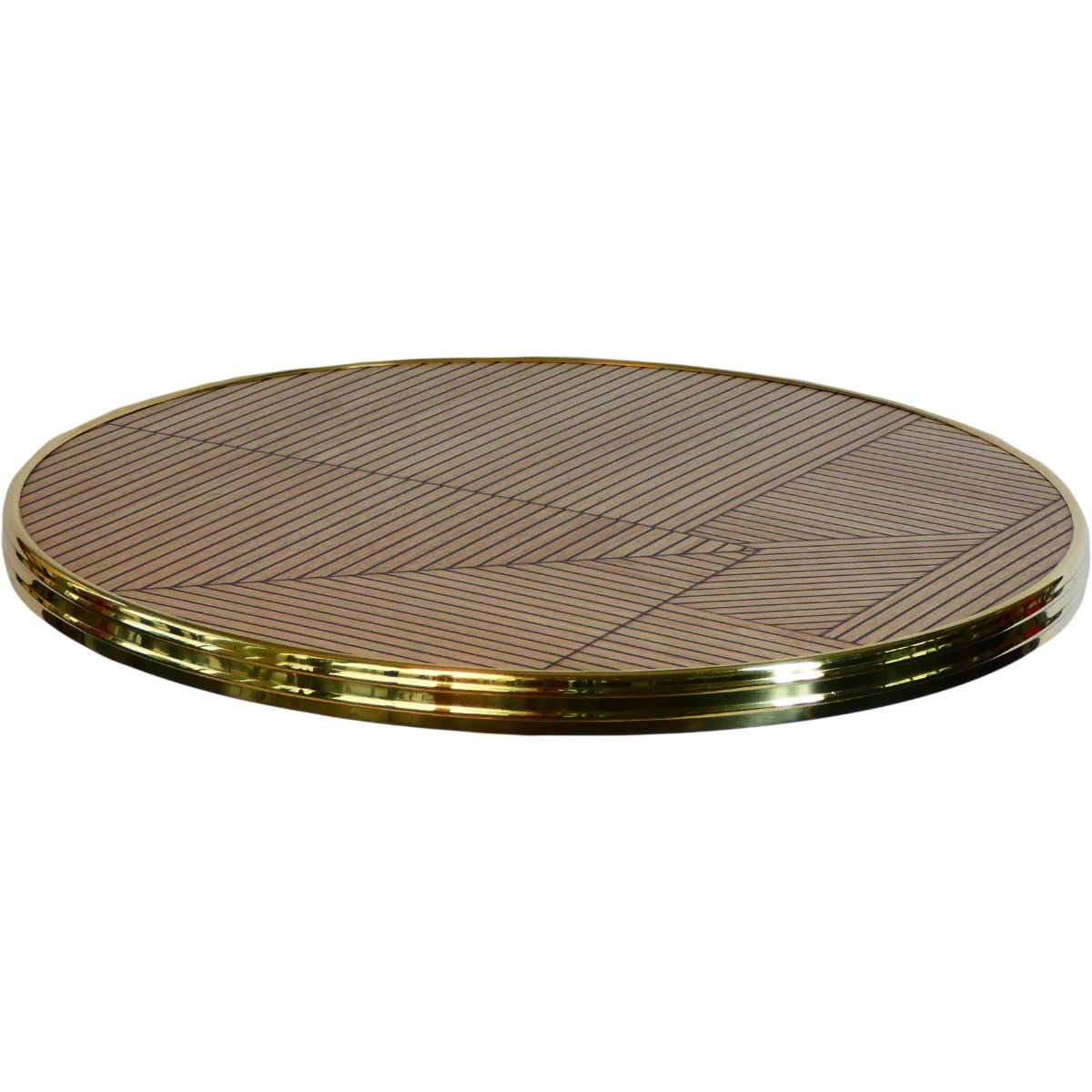 WERZALIT - Bistro exclusive with brass edge Ø70