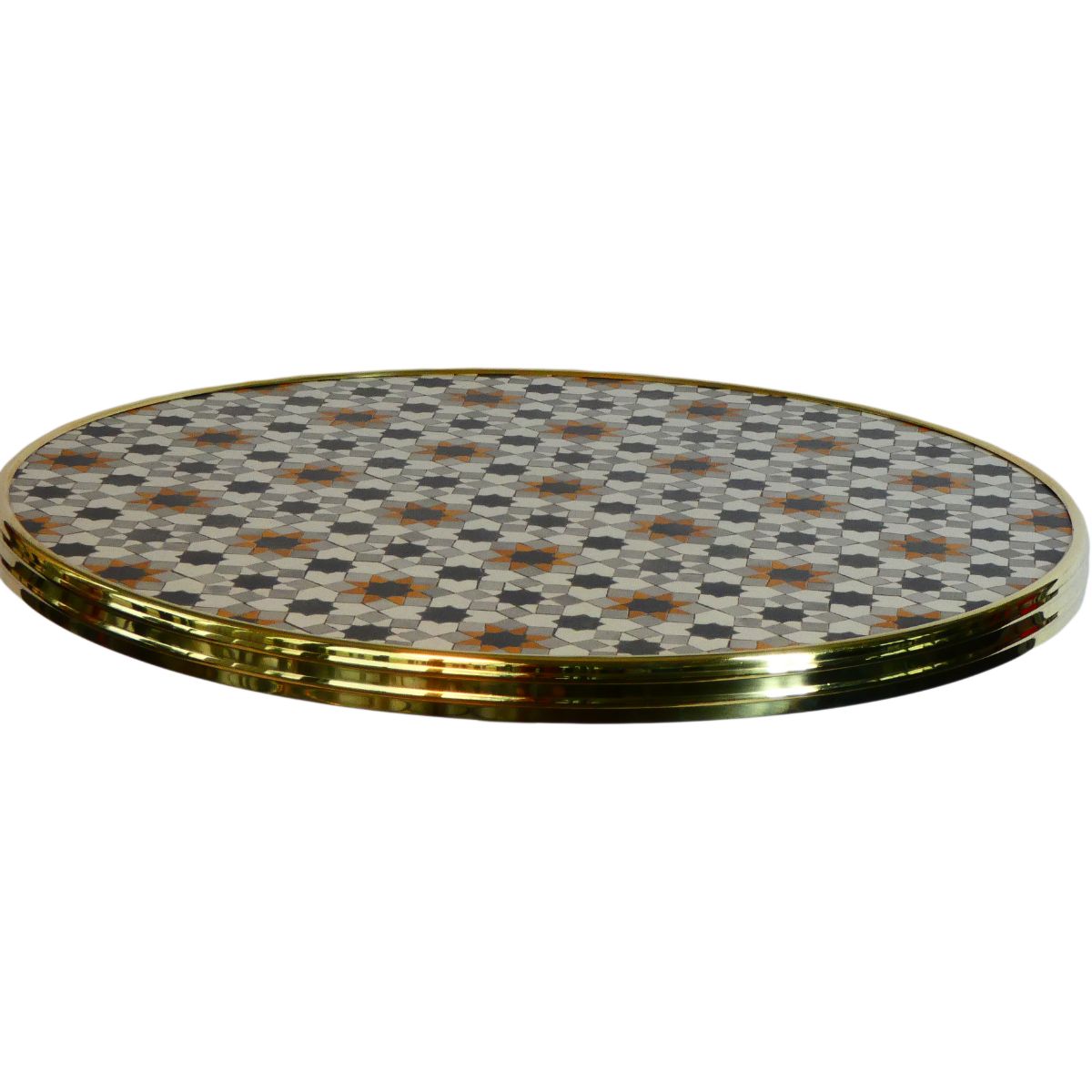 WERZALIT- Bistro exclusive with brass edge Ø60