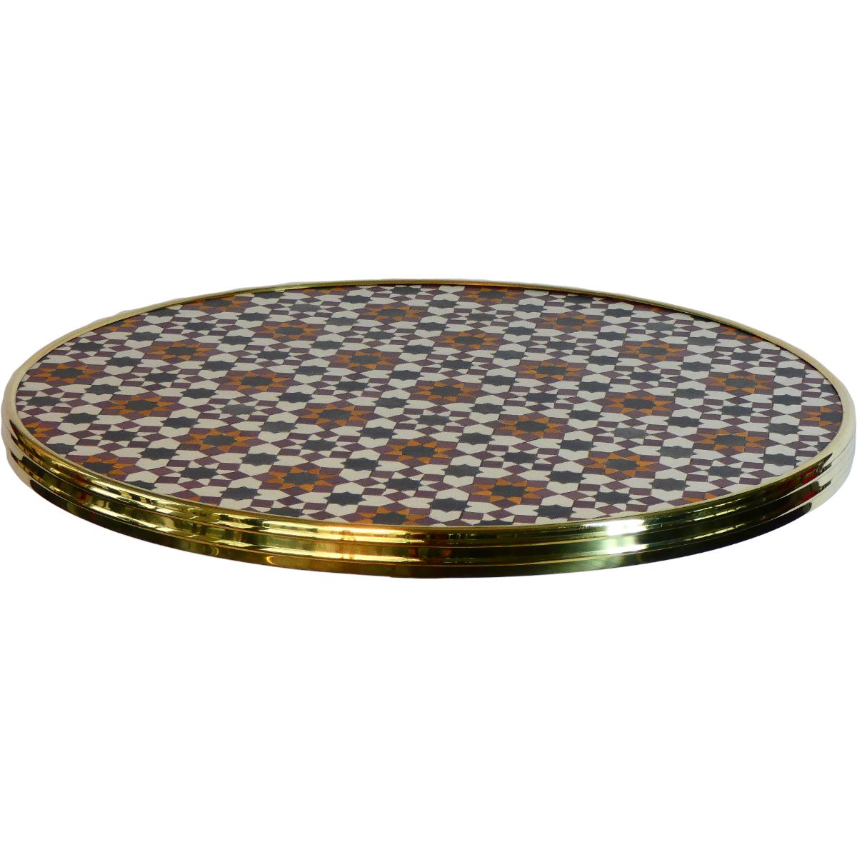 WERZALIT- Bistro exclusive with brass edge Ø60