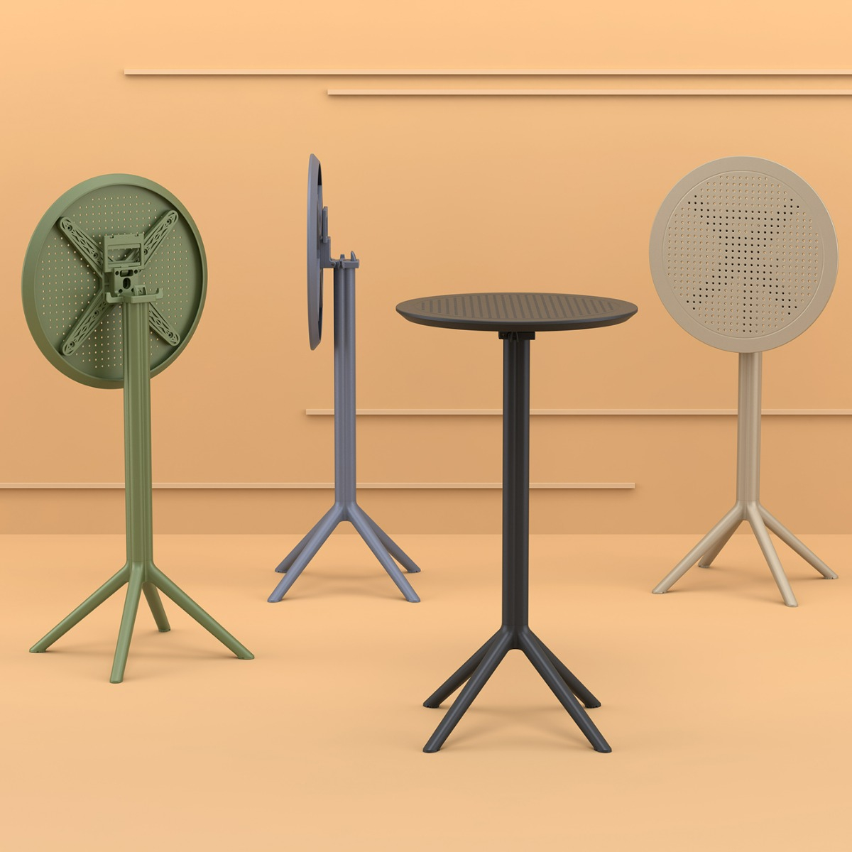 Sky foldable table with VIP Ø60cm