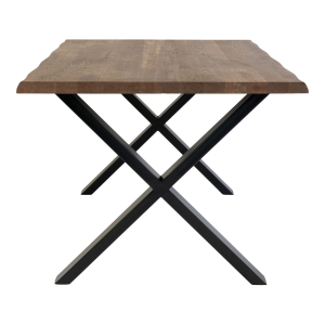 Toulon Restaurant table smoked oiled oak, wavy edge