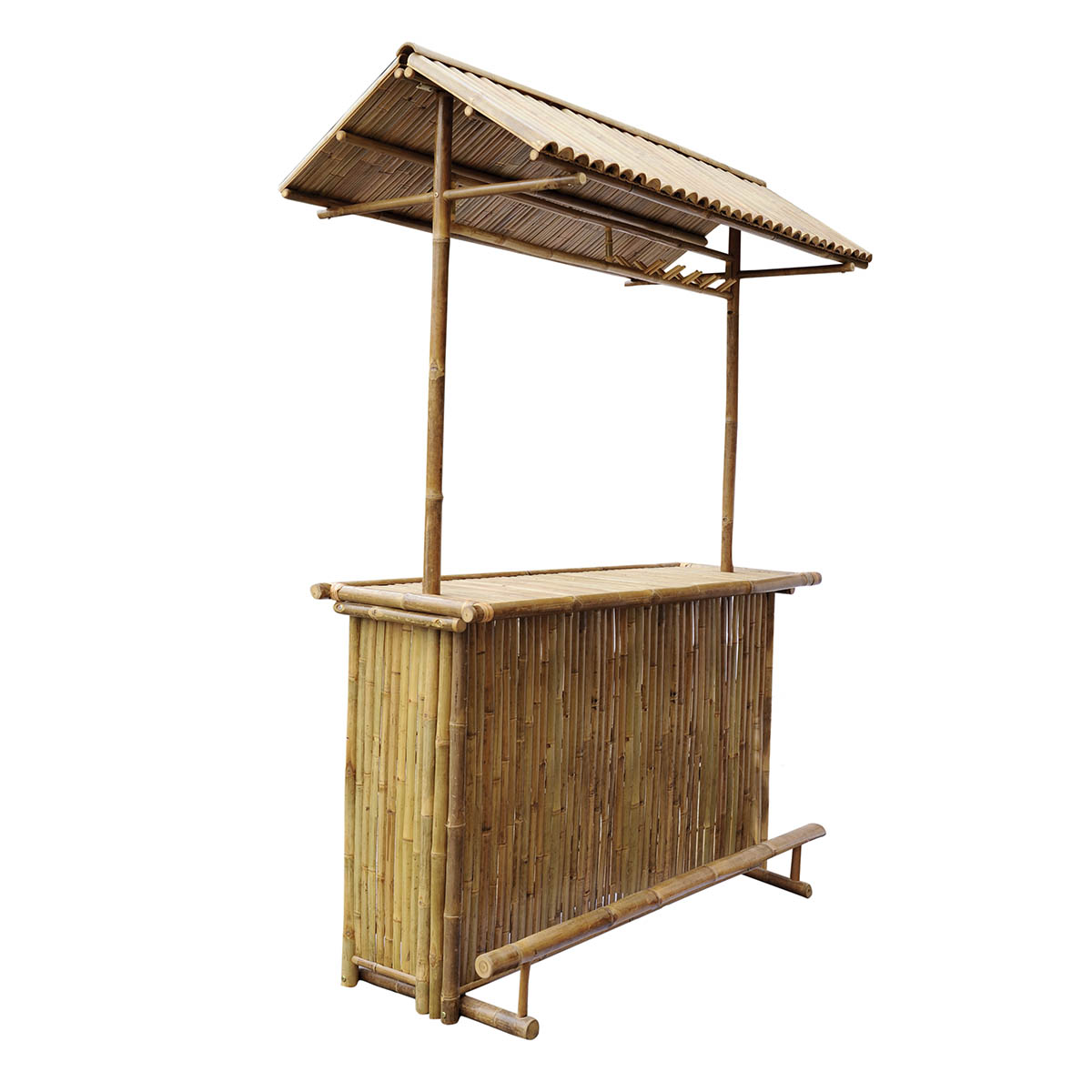 Bamboo bar with bamboo roof