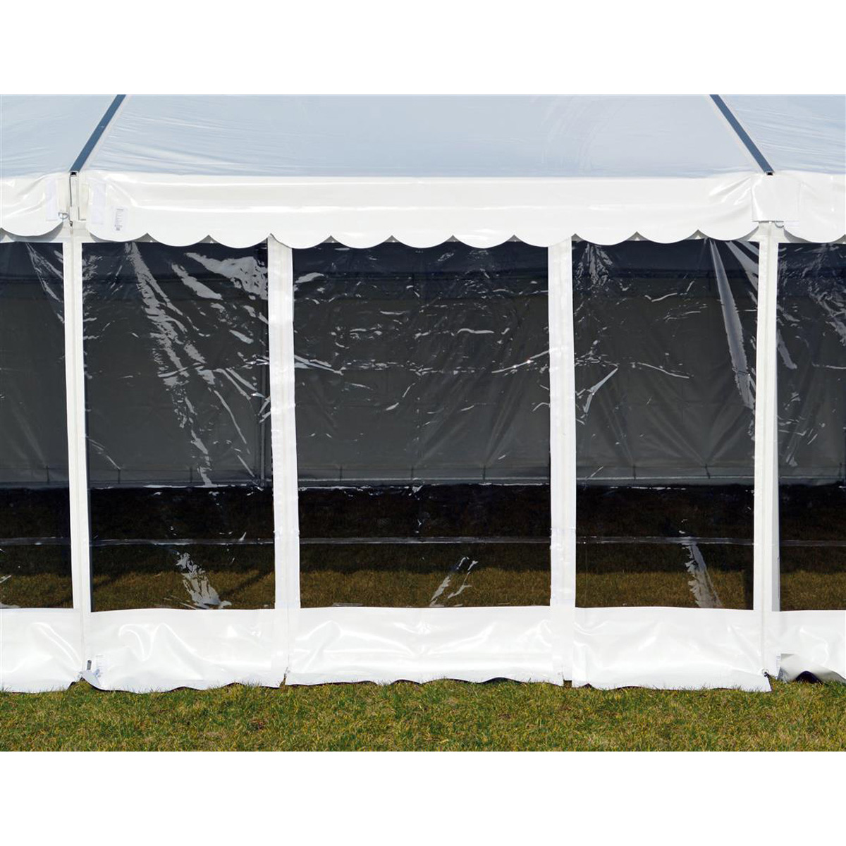 Side 2.2m white - kd/door - panorama, v. PVC