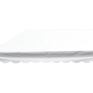 Table cover 12m white, v. PVC