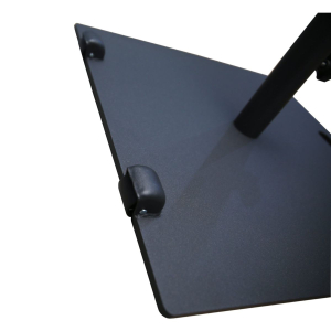 Parasol base, steel with wheels 38kg, Black