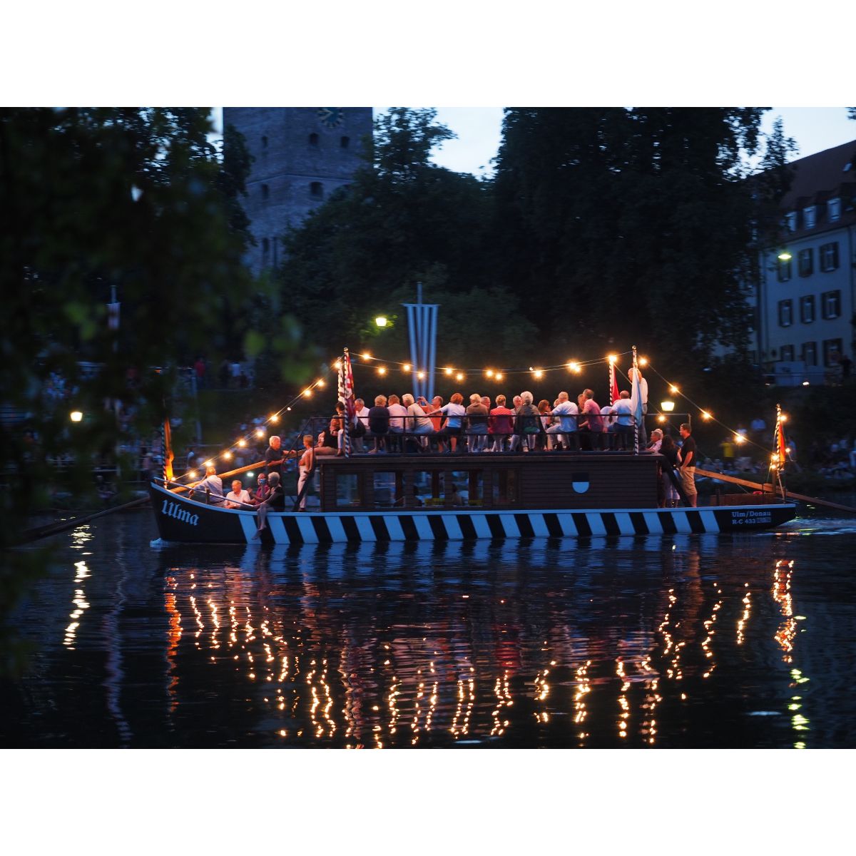 10m light chain, Black, 10xE27 sockets, 1m