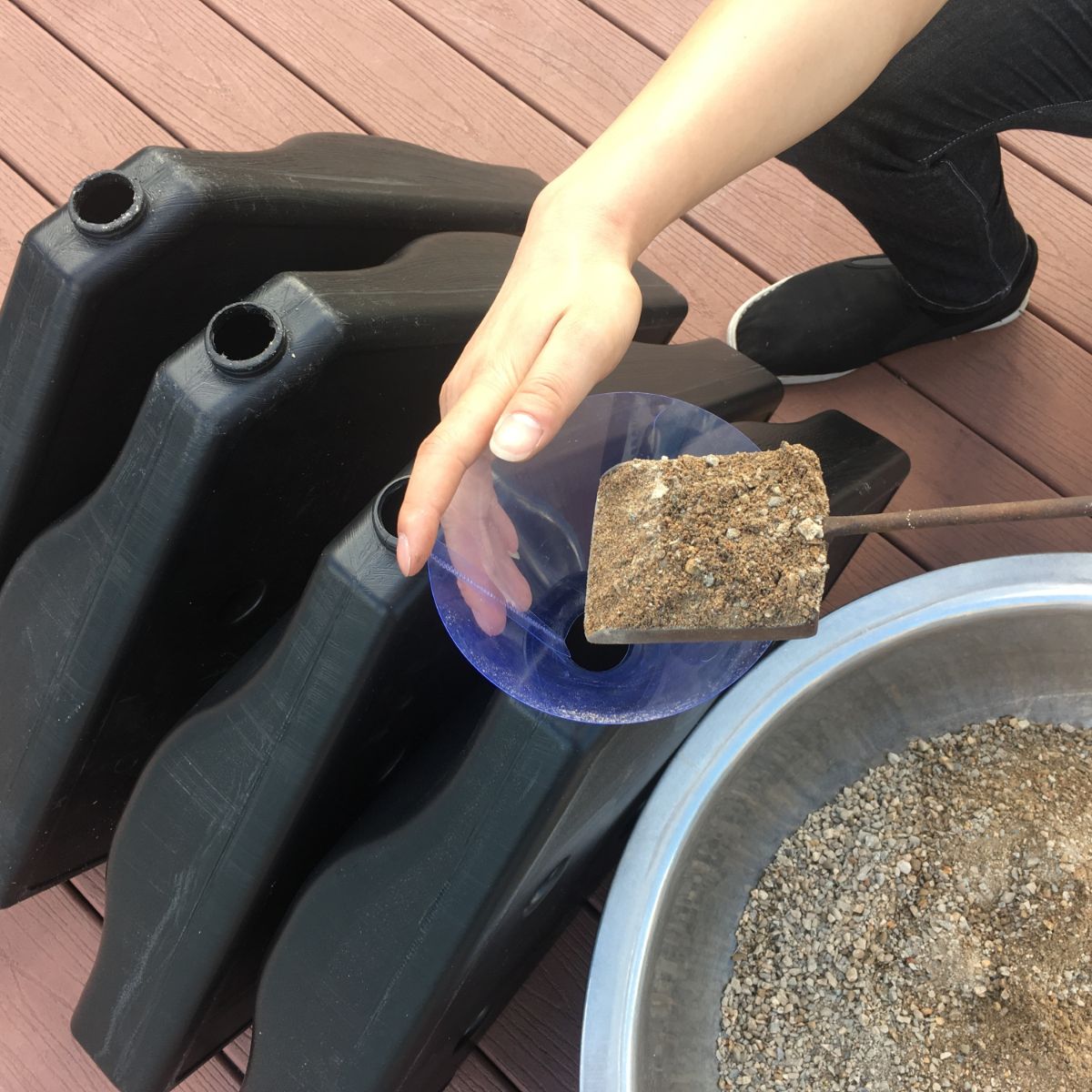 Weight set for Roma Hanging Parasol 4-pack