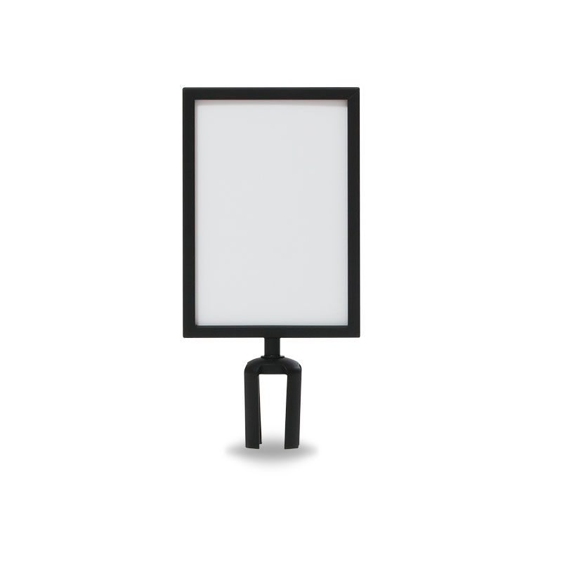 Sign holder for commercial stand