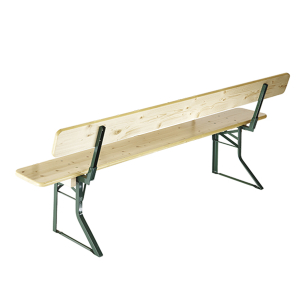 Brau bench 220x27 cm - natural with backrest