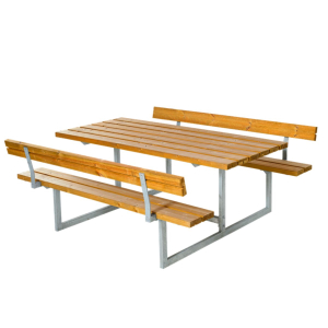 Basic Table/Bench Set with 2 Backrests