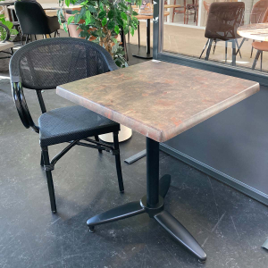 WERZALIT - Rust brown square table top