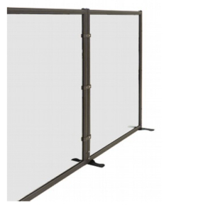 Evolution mobile screening, gray 100x150cm