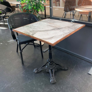 WERZALIT - Marble Almeria tabletop copper edge